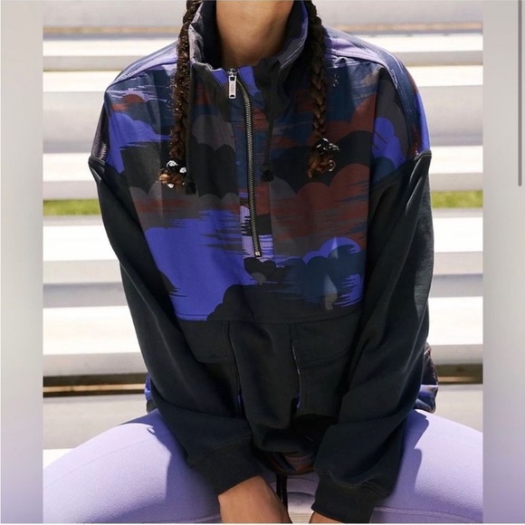 New Free People Movement Daybreak Sweatshirt Half Zip Size Large - Picture 1 of 16